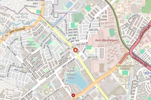 Map showing Jia Kopitiam in Kuala Lumpur