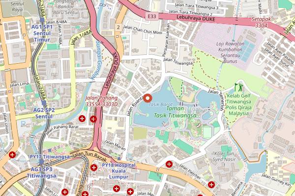 Map showing Ruma Puteh in Kuala Lumpur