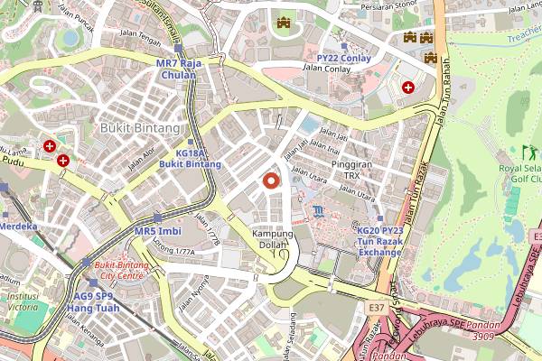 Map showing Ah Hei Bak Kut Teh in Kuala Lumpur