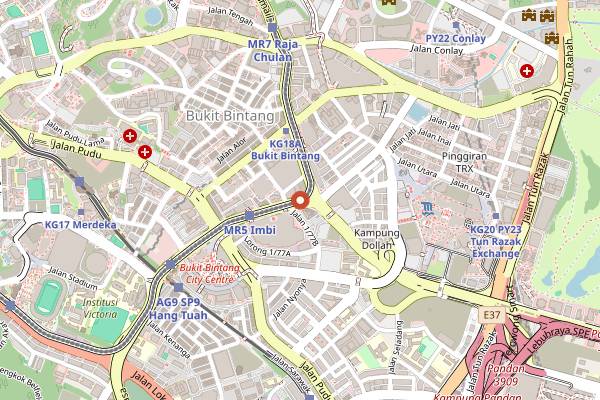 Map showing Oversea Restaurant in Kuala Lumpur