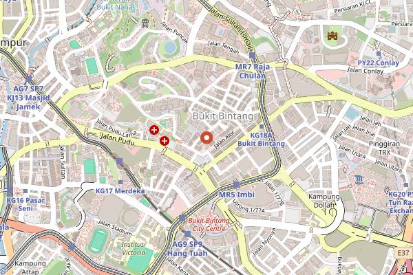 Map showing Sao Nam in Kuala Lumpur