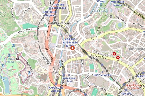 Map showing Soong Kee Beef Noodle in Kuala Lumpur