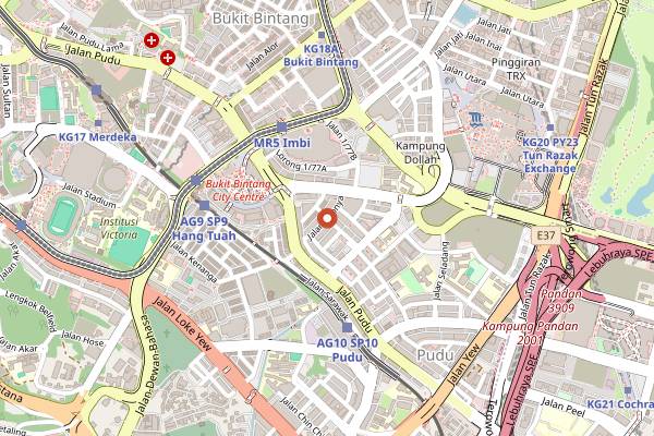 Map showing Wong Mei Kee in Kuala Lumpur