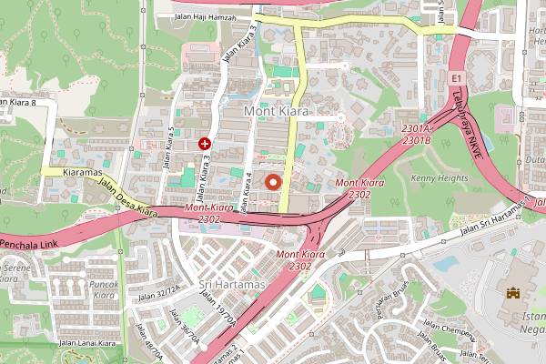 Map showing Coffea Coffee in Kuala Lumpur