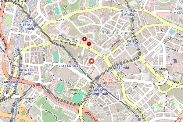 Map showing Sarang Cookery Peranakan Cooking Class in Kuala Lumpur