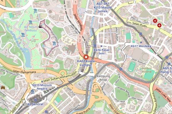 Map showing Kusa Vegan in Kuala Lumpur