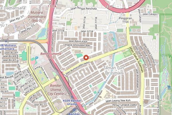 Map showing Akar in Kuala Lumpur