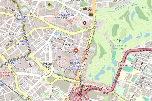 Map showing Chim by Chef Noom in Kuala Lumpur