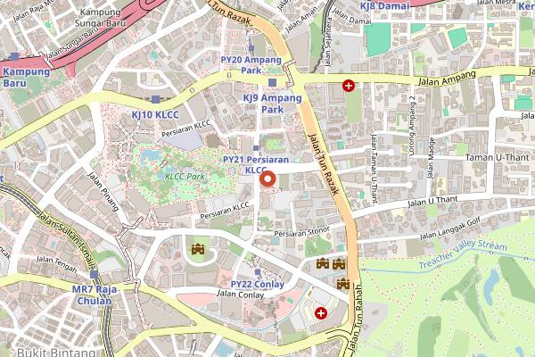 Map showing Sushi Ryu in Kuala Lumpur