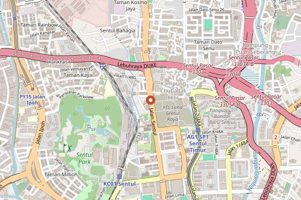 Map showing Kasim Satay in Kuala Lumpur