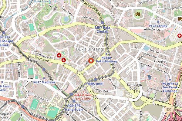 Map showing Meng Kee Grill Fish in Kuala Lumpur