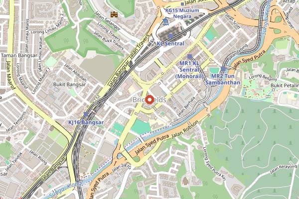 Map showing Sami's Corner in Kuala Lumpur