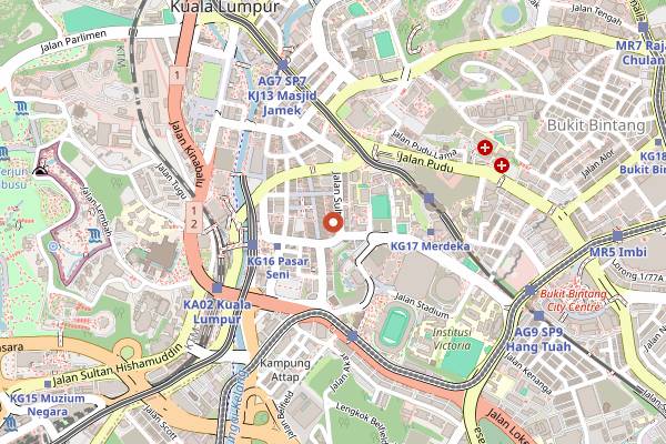 Map showing Seng Kee in Kuala Lumpur
