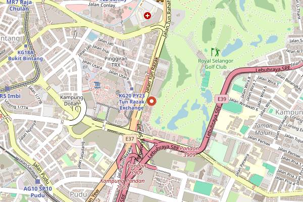 Map showing Spark Club KL in Kuala Lumpur