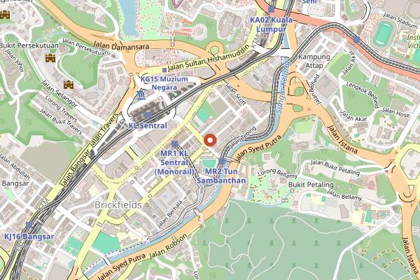 Map showing Anak Baba in Kuala Lumpur