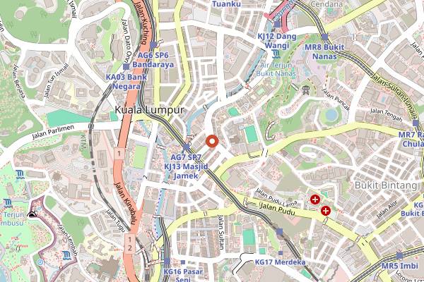 Map showing Betel Leaf in Kuala Lumpur