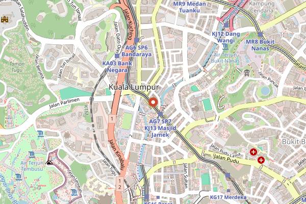 Map showing Malai Thai Cuisine in Kuala Lumpur