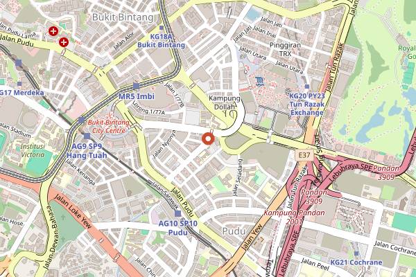 Map showing Restaurant Teochew Lao Er in Kuala Lumpur