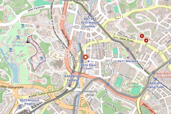 Map showing Restoran Yusoof Dan Zakhir in Kuala Lumpur