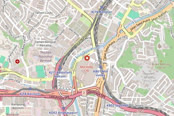 Map showing Zuka Izakaya in Kuala Lumpur