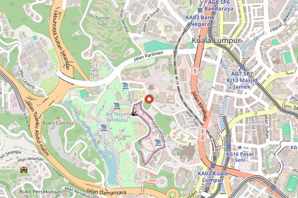 Map showing Nasi Lemak Tanglin in Kuala Lumpur