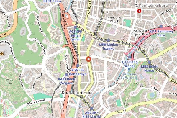 Map showing Sisters Crispy Popiah (Sogo) in Kuala Lumpur