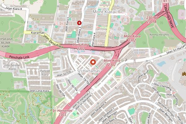Map showing Copaa Wine Bar & Restaurant in Kuala Lumpur