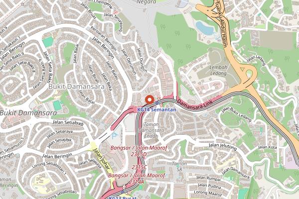 Map showing Mount Pleasure in Kuala Lumpur