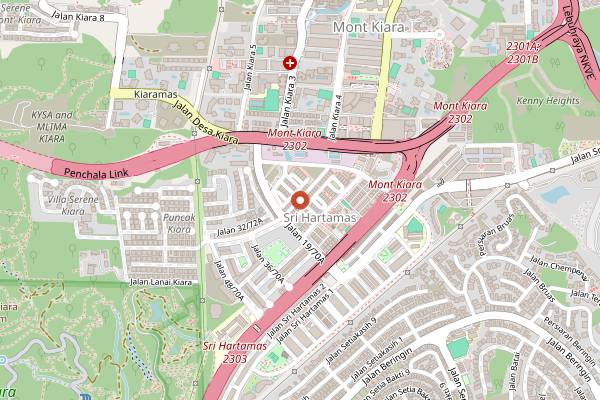 Map showing PODO Wine Outlet in Kuala Lumpur