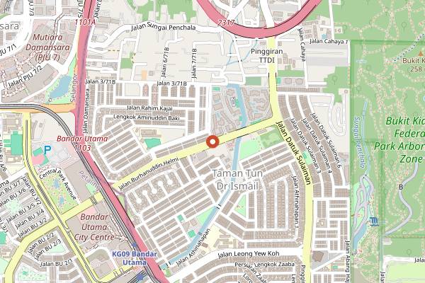 Map showing Salute Wine and Sake Bar in Kuala Lumpur