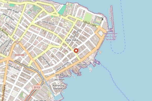 Map showing Ghee Hiang in Penang