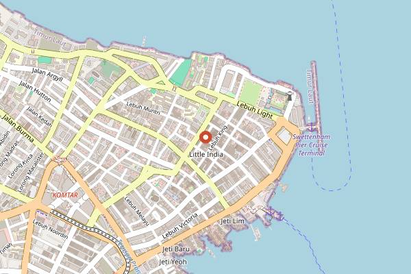 Map showing Whisk in Penang