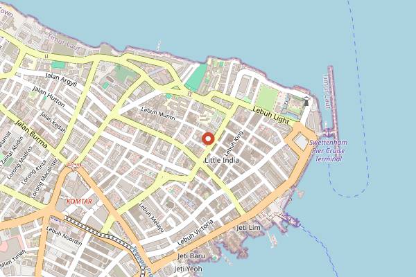 Map showing Antarabangsa Enterprise in Penang