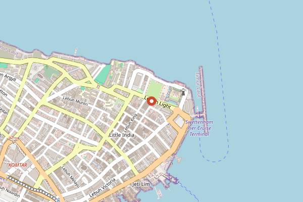 Map showing Constant Gardener Coffee in Penang