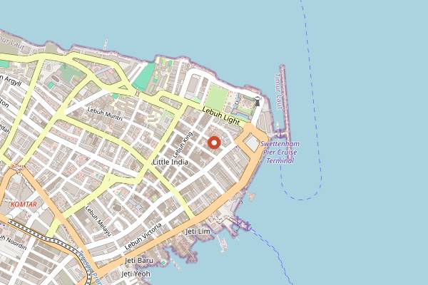 Map showing Urban Daybreak in Penang