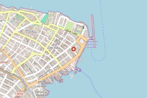 Map showing Norm Micro Roastery in Penang