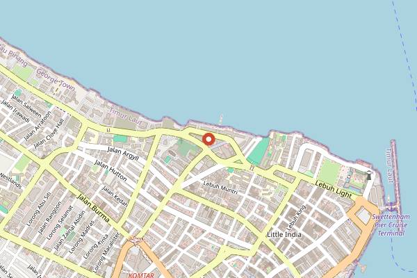 Map showing Sood by Chef Ton in Penang