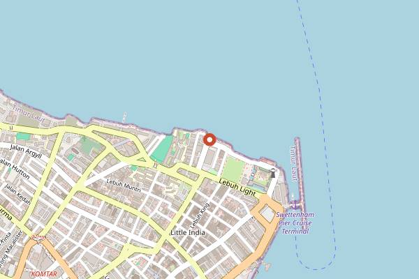 Map showing Ghee Lian in Penang