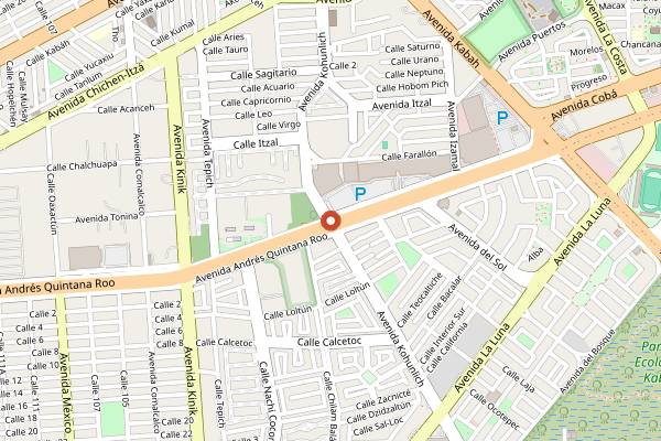 Map showing Amatista Coffee Bar in Cancún