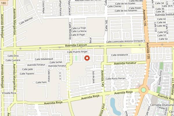Map showing Cook in Fiesta Cancún Cooking Class in Cancún
