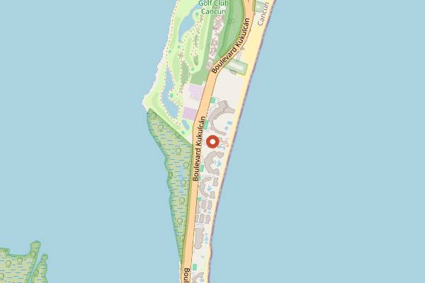 Map showing Navíos in Cancún