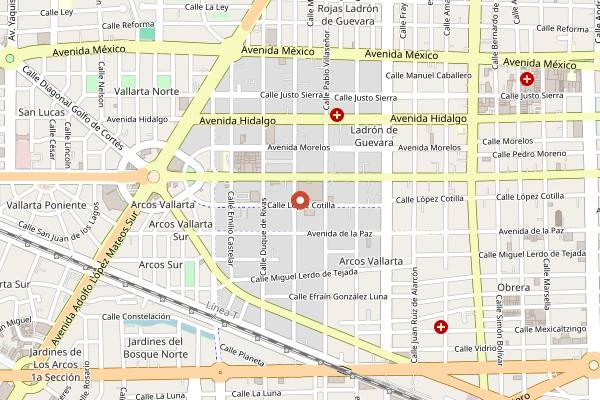Map showing Karmele in Guadalajara