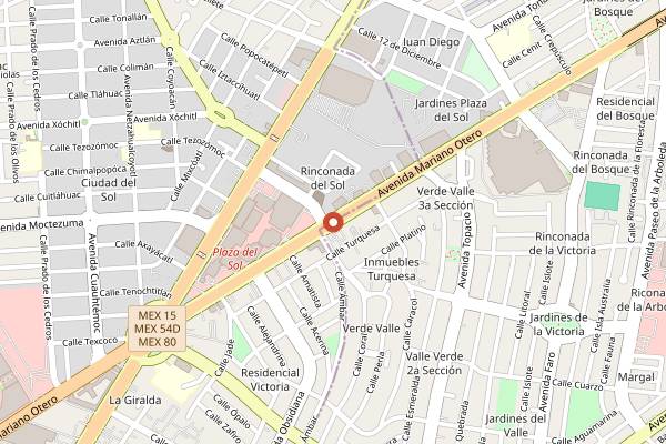 Map showing Expo Tequila Guadalajara in Guadalajara