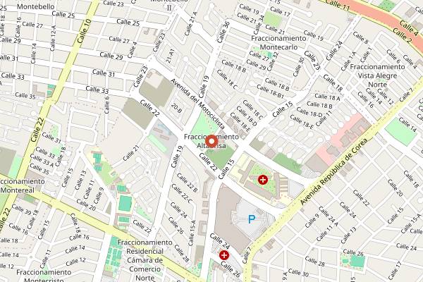 Map showing Eladio's Galerías in Mérida