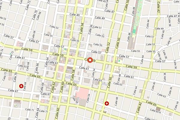 Map showing Manifesto Roastery in Mérida