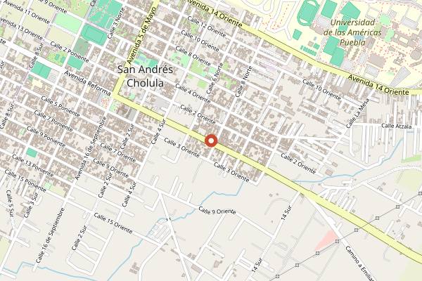 Map showing Cultivo in Puebla