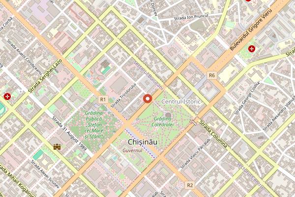 Map showing Patisserie Caramel in Chișinău