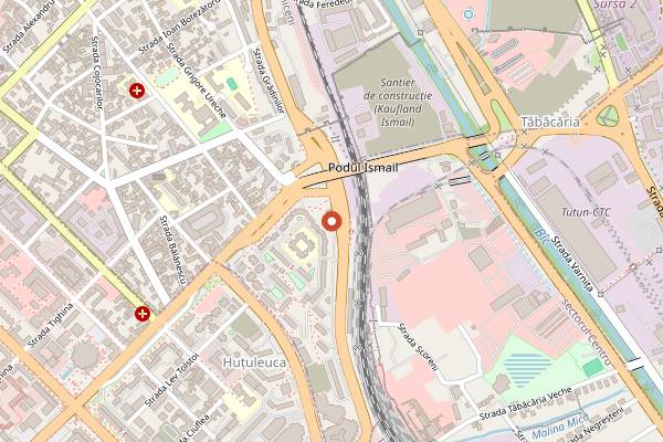 Map showing Pegas Terrace & Restaurant in Chișinău