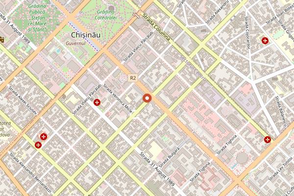 Map showing Pasio Coffee in Chișinău