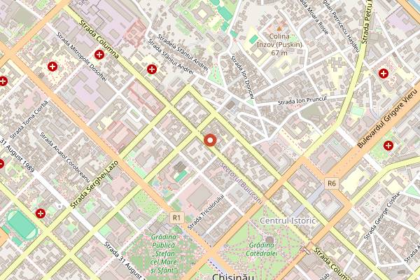 Map showing Carpe Diem Wine Shop & Bar in Chișinău